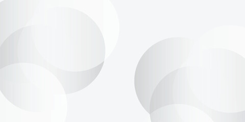 Abstract background with gray circle. White and grey abstract modern transparency circle presentation background.