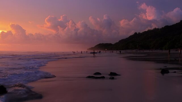 Come and explore the beautiful Playa Santa Teresa located in Puntarenas, Costa Rica, which is celebrated for its stunning beaches, vibrant atmosphere, and breathtakingly beautiful sunsets