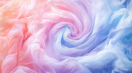 Fototapeta premium A soft tie-dye spiral pattern with pastel hues, creating a dreamy and calming background.
