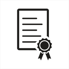 Fototapeta premium Certificate icon. Award. Diploma icon