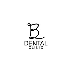 LINE ART DENTAL LOGO DESIGN