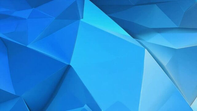 4K video gradient blue white polygons creating smooth lowpoly surfaces continuous motion perfect abstract backgrounds futuristic tech projects polygon render