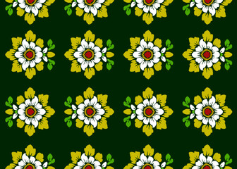 Ikat seamless pattern, geometric design, motif ethnic handmade, Ikat ethnic tribal, boho colors seamless wallpaper. Ethnic Ikat abstract background art. Illustration for greeting cards, printing