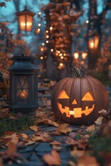 Halloween Pumpkin with Lantern