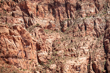 Rock canyon background, rocky texture. Landscape Canyon national park. Red rocks canyon in Utah.