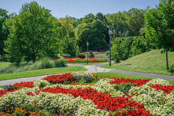 Obraz premium Kur Garden in Kurpark Oberlaa in Favoriten (10. District) in Vienna, Austria