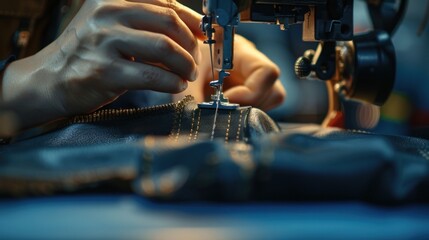 Leather Sewing Detail