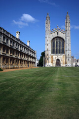 Grounds of the King's College of Our Lady and Saint Nicholas in Cambridge - University of Cambridge - Cambridge - Cambridgeshire - England - UK