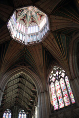 Inside the Ely Cathedral - The Cathedral Church of the Holy and Undivided Trinity of Ely - Principal church of the Diocese of Ely - Ely - Cambridgeshire - England - UK