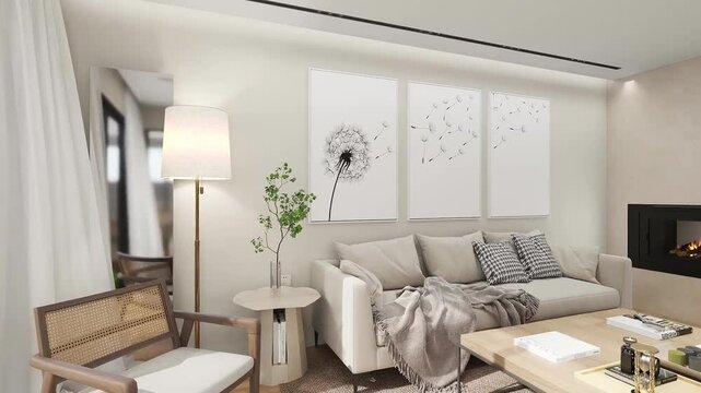 SALON COMEDOR DE DISE&Ntilde;O DE CASA CON JARDIN DE ESTILO CONTEMPORANEO 