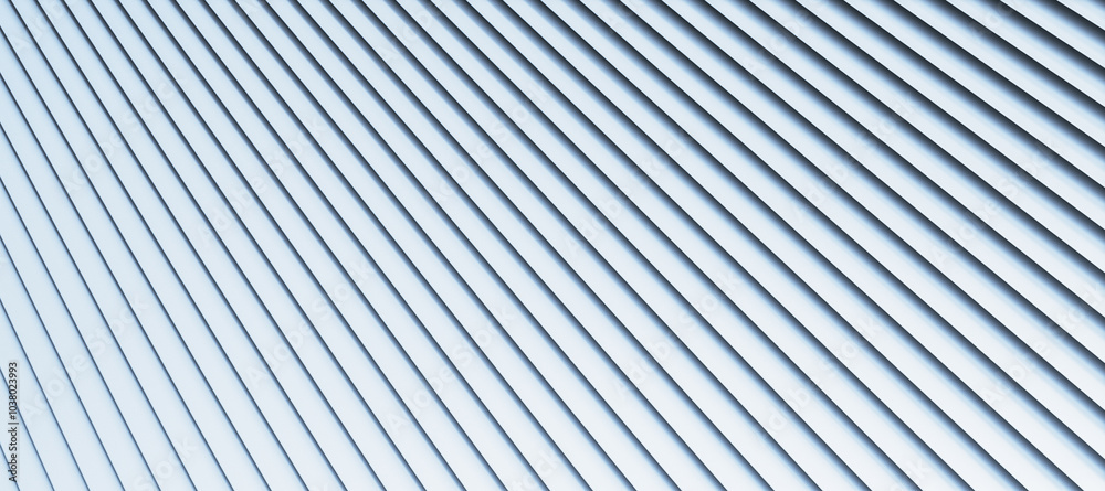 Poster Abstract diagonal lines pattern on a light background. 3D Rendering