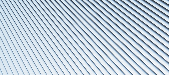 Abstract diagonal lines pattern on a light background. 3D Rendering