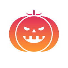 Pumpkin Halloween, horror, Mystery, and Scary Gradient Icon Set