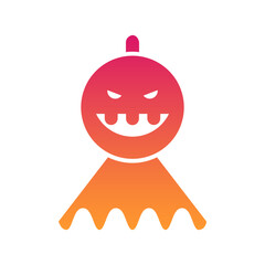 voodoo doll Halloween, horror, Mystery, and Scary Gradient Icon Set