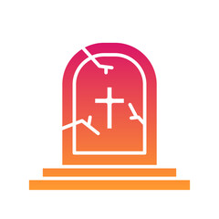 Obraz premium Graveyard Halloween, horror, Mystery, and Scary Gradient Icon Set