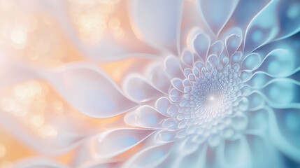 Abstract floral pattern in soft pastels for modern design and decor