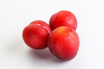 Ripe sweet juicy red plum