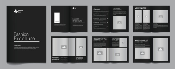 Fashion Template Design Minimal Look book Layout