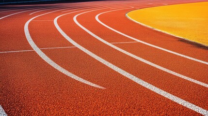 Vibrant Track and Field Surface for Sporting Events
