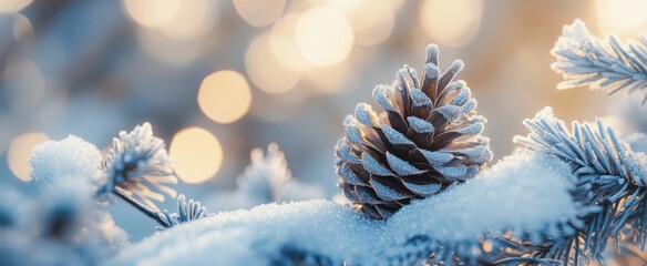 The Pinecone in Snow
