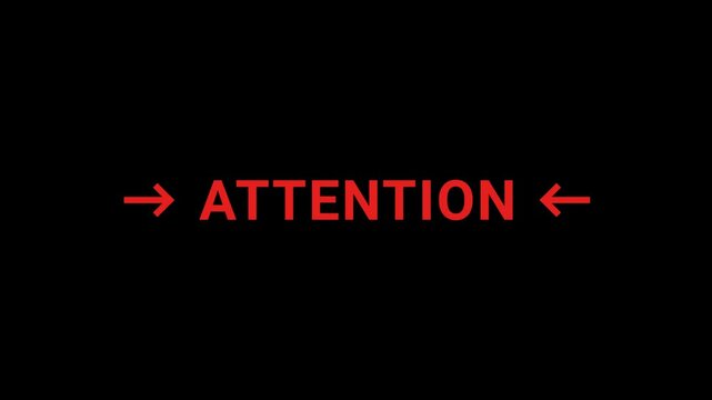 Attention text highlight Animation