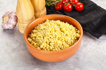 Organic wheat pasta - boiled ptitim