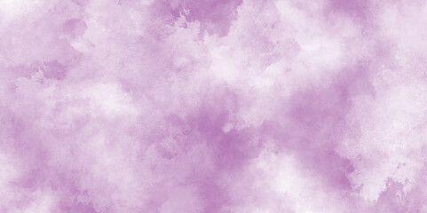 Soft and cloudy blurry watercolor background with clouds, violet color grunge paper texture soft clouds, grungy old rough paper vintage style color stained watercolor texture illustration.