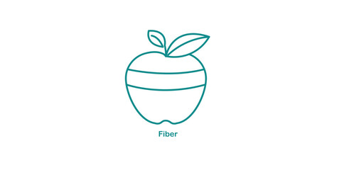 Fiber Icon Promoting Digestive Health and Wellness