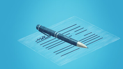 document icon with pen sign a contract
