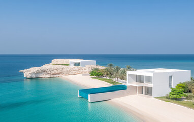 Fototapeta premium Summer vacation home by the sea