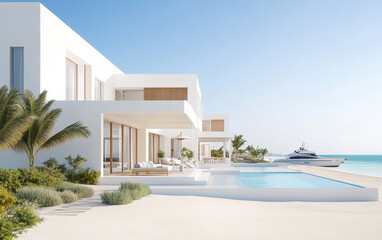 Summer vacation home by the sea