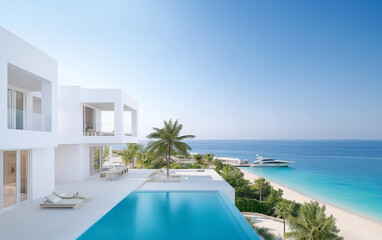 Fototapeta premium Summer vacation home by the sea