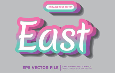 Editable Text Effect with Soft Pink Style