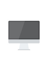 simple monitor vector icon for internet