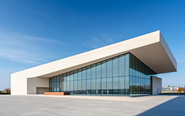Minimalist modern art building space structure