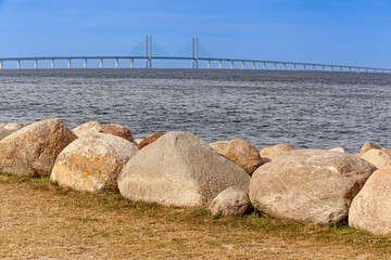 Oresund,Bridge,Øresundsbroen,world's longest cable-stayed bridge,connecting Copenhagen with Malmö,Denmark,Sweden, Europe