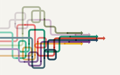 Abstract arrow direction. Business investment to success. financial data graph strategy. Technology background. High speed.