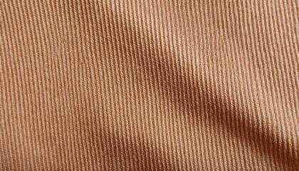 Fototapeta premium Light brown textile background closeup. Structure of the fabric macro. photo for your classic design