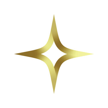 recommend clip art: Star sparkle gold clip art element design. Vector