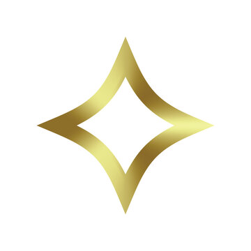 recommend clip art: Star sparkle gold clip art element design. Vector