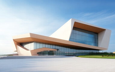 Fototapeta premium Minimalist modern art building space structure