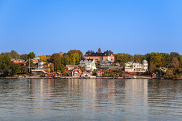 Fototapeta premium Vaxholm Island, Stockholm archipelago,Stockholm, Sweden,Scandinavia, Europe
