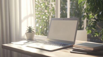 The Laptop on Modern Desk
