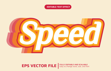 Editable Text Effect with Speed Style