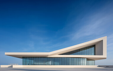 Fototapeta premium Minimalist modern architecture and spatial structure