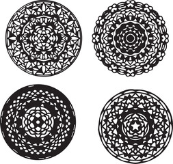 ornament, frame, element, mandala vectors design 