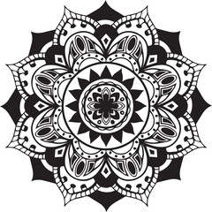 mandala, ornament, flower vectors design 