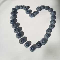 heart from beads