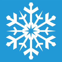 "Geometric Snowflake Patterns in Blue Hues"