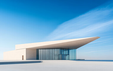 Obraz premium Minimalist modern architecture and spatial structure 